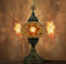 VALVELLO | Lampe Turque | Brun | Marocaine en Mosaïque, Fait Main, Veilleuse, Vintage, Lampe de Table en Verre Décorative pour Chambre, Bureau, Salon et Cadeau pour les Jours Spéciaux