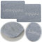 LS-LebenStil 2X Filz Tischset Platzset Spruch Lieblingsplatz Set Grau 45x35cm Rechteckig Platzdeckchen Platzmatte Motiv