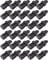 ABINLIN 30 Pcs Tarp Clips Heavy Duty Lock Grip - Tarpaulin Clips and Clamps for Tents, Shade Cloth Plastic Clips (Black)