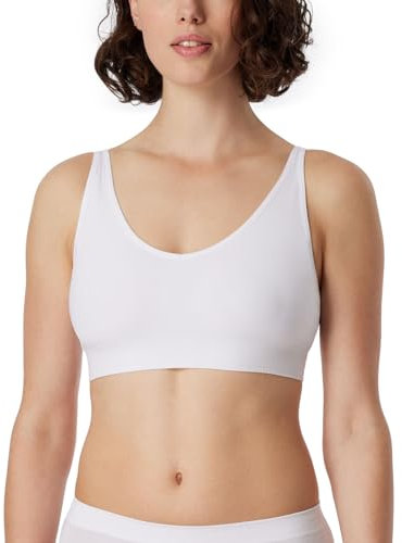 Schiesser Damen Soft Bh mit Herausnehmbaren Pads Nahtlos - Classic Seamless,Weiss_181106,XXL