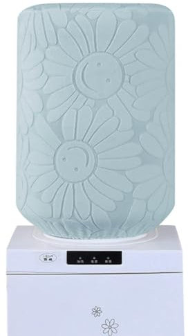 KABAKE 5 Gallon Water Bottle Cover, Sunflower Water Dispenser Barrel Dust Cover, High Stretchy Nylon, Light Blue