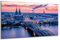 DARO Design - Wand-Bild auf 6mm HDF 40x30 cm Köln Sonnenuntergang - Wand-Deko Bilder Geschenk