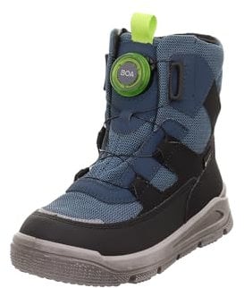 Superfit Mars Warm gefütterte Gore-Tex, Stivali da Neve, Blau/Schwarz 8010, 32 EU Larga