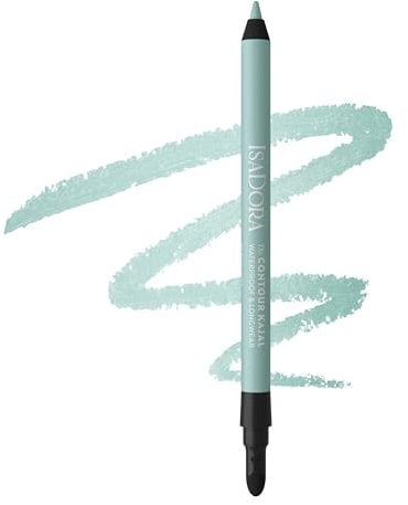 IsaDora Perfect Contour Kajal - Starker Halt ohne zu verwischen - Kajalstift ideal für Smokey Eyes - Hochpigmentiert und Hypoallergen - Einfaches Auftragen - Lidstrich Stift - Teal Mint