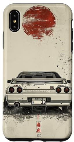 Vintage Retro JDM Legendary Gt r 32 Skyline Case for iPhone XS Max