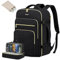 LOVEVOOK Handgepäck Rucksack Flugzeug, 50L Reiserucksack Damen Groß, Wasserdicht Laptop Rucksack Damen 18 Zoll mit Laptopfach, Travel Backpack Kofferrucksack Weekender Bag für Reise Business, Schwarz
