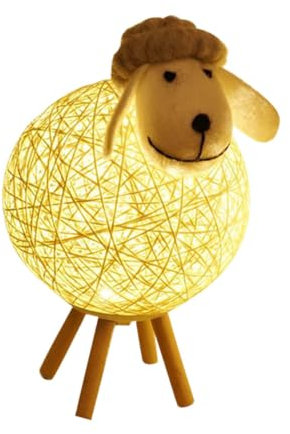 Homoyoyo Lamm Nachtlicht Usb Batteriebetriebene Led Lampe Sheep Shape Warmes Stilllicht Kreative Nachttischlampe Für Schlafzimmer Kinderzimmer Geschenk