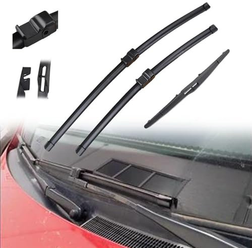 BMDBD LHD-Wischerblätter-Set Für Vorne Und Hinten Für O&pel Für Astra H 5 Türen 2004 2005 2006 2007 2008 2009 Windschutzscheibe Windschutzscheibe Fenster 22 18 12 Scheibenwischer