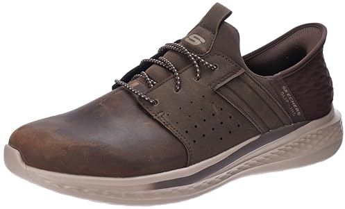 Skechers Herren Slade Zachary Trainer, Cocoa Mesh/Leather, 42 EU