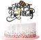 Ruscalin Champagne Beer Bottle Cake Toppers Happy Birthday Cake Topper Wine Bottle and Glass Whisky and Wine Men Women Bachelor Themed Birthday Party Decor