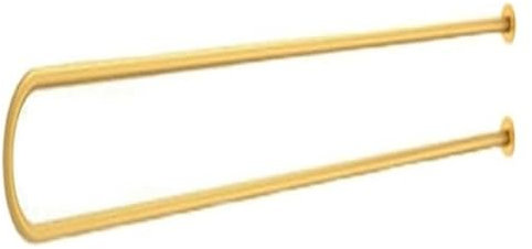 Barre de douche d'angle incurvée en forme de U - Barre de support en métal pour salon de beauté, hôpital - Doré - 100 cm