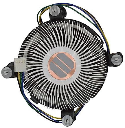 Housoutil Ventola Di Raffreddamento Cpu Sigillante Friggitrice Increspato Modello Di Batteria Custodia Da Scrivania Tifoso Tifoso Ciotola Del Filtro Operato Ventilatore Dell'aria Black Rame