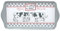Efya Plateau de Service Le Pot à Lait, Mélamine, Motif Vaches, 30 x 15 cm, Gris et Blanc