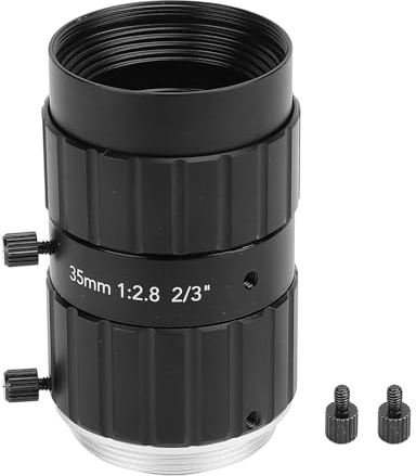 C Mount Zoom Objektiv, 35 Mm F2.8 C-Mount Objektiv Handbuch Blende Kamera Objektiv, Hochauflösungshandbuch Fokussierung Apertureinstellung Industrielles Teleobjektiv