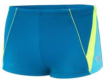 Aqua Speed Diego Jungen Badehose | Schwimmhose | 140-158 cm | Modern UV-Schutz | Chlor resistent | Kordelzug, Farbe:24 - Blau/H.Grün/Türkis, Größe:152 cm