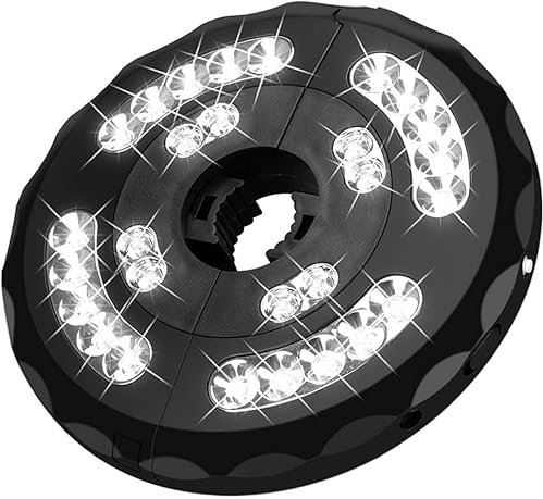 Luz De Sombrilla De Patio, 28 Luces De Sombrilla Led Mejoradas con Tres Modos De Iluminación Y Recargable por USB para Tiendas De Campaña Y Uso Al Aire Libre