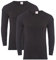 Heatwave® Pack of 2 Men's Thermal Long Sleeve Top, Warm Underwear Baselayer, S M L XL XXL Thermals, X Large Black