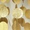 Little Snow Direct 3M Sparkling Paper String Garland Hanging Bunting Handmade Wedding Birthday Party Colourful Decoration - Dots - Gold Glitter