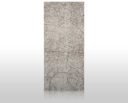 wandmotiv24 Duschrückwand Dunkelgrauer Stein 90 x 200cm (B x H) - Aluminium 3mm M1050