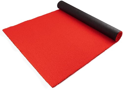 Outdoor Event-Läufer - Rot, 2,00m x 1,50m, Empfangs-Teppich, Robuster Hochzeits- und Eventteppich für Außen
