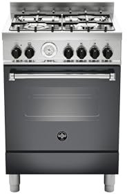 Bertazzoni La Germania Americana AMN664ENET cucina Piano cottura Nero Gas A