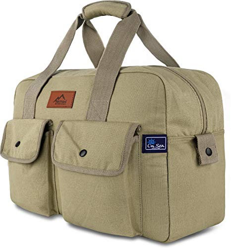 normani Canvas Seesack Universal Tasche aus Reiner Baumwolle Farbe Svea-Khaki Größe 40L
