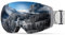 OutdoorMaster Unisex Skibrille PRO Damen Herren mit wechselgläsern, 100% UV-Schutz Schneebrille Skibrille für brillenträger, Anti-Nebel Snowboard Brille Ski Goggles für Jungen und Mädchen
