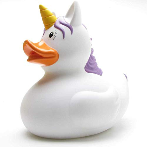 XXL-Badeente Einhorn Unicorn Weiss I Quietscheente I L: 25 cm