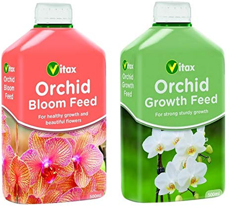 Vitax Orchid Bloom Feed & Orchid Growth Feed Set Of 2 Liquid Plant Food For Bigger & Better Flowers500ml