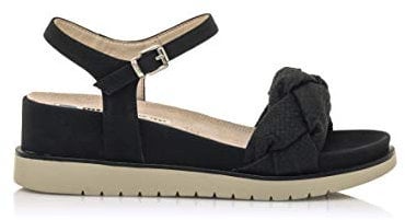 mustang Femme 50673 Sandale, Noir (Masterpiece New), 37 EU