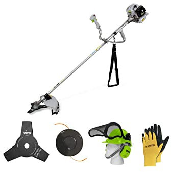 Desbrozadora de 43 CC EKO + casco de seguridad anti-ruido + guantes de protección VITO
