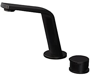 BERNSTEIN Waschtischarmatur Xelo-Flex 160 Design Wasserhahn für Waschbecken Einhand-Waschtischbatterie Waschtischarmatur Badezimmer, Badarmatur Schwarz Matt