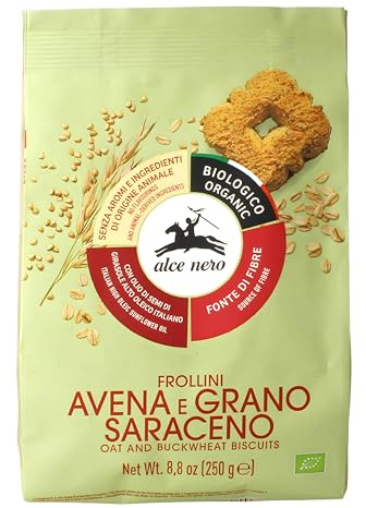 HAFERKUCHEN - BUCKWHEAT MIT EXTRA VIRGIN OLIVENÖL (14%) BIO 250 g - ALCE NERO