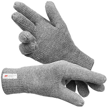 Indicode Herren Jason Handschuhe Fleece Futter | Herrenhandschuhe Damenhandschuhe Grey Mix, XS/S