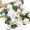 Serwalin weiße künstliche Blumen gefälschte Rosen Schaum Seidenblumen für DIY Hochzeitstorte Sträuße Mittelstücke Arrangements Party Baby Dusche Home Dekorationen