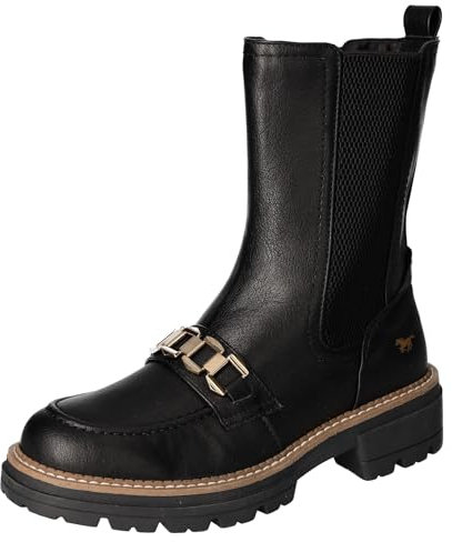 MUSTANG Damen Stiefelette, schwarz, 40 EU