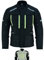 Texpeed Chaqueta moto hombre 4 estaciones con protecciones - Impermeable de motociclista con armadura CE (EN 1621-1) - Verano/invierno Negro - L