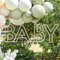 Ginger Ray Holz-Baby-Dekoration zum Aufhängen, Grün
