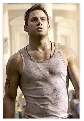 RIPEX Channing Tatum Schauspieler Leinwand Poster Schlafzimmer Dekor Sport Landschaft Büro Zimmer Dekor Geschenk ohne Rahmen Stil 50 x 75 cm