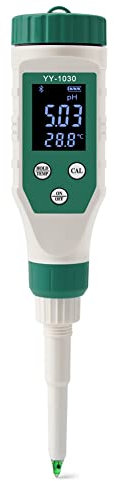 Dellx Digitale Bluetooth Lebensmittel PH Meter 0,00-14,00 Hohe Genauigkeit Sensor Smart Temp Säure Tester für Brauen Obst
