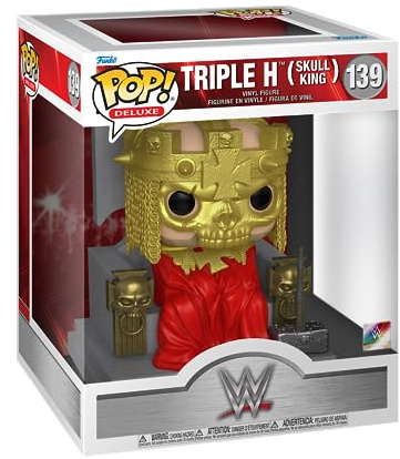 Funko POP! Super: WWE - Triple H (Skull King) | Offizielles Sport Merch - Vinyl Sammelfigur als Regal Deko - Geschenkidee zum Geburtstag für Fans und Sammler