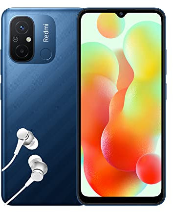 Xiaomi Redmi 12C Smartphone + Kopfhörer, 3+64 GB, Handy ohne Vertrag, 6,71 HD+Display, 5.000 mAh, MediaTek Helio G85, 50M AI Dual Kamera, Dual-SIM, Blue (2 Jahre Garantie + DE Version)