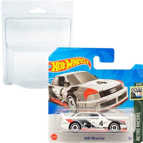 Hot Wheels Audi ´90 Quattro Retro Racers 6/10 (77/250) HKG35 Short Card Mattel 2023 + Blister & Card Protector Pack Friki Monkey