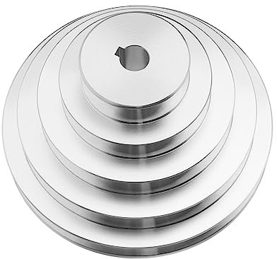 EMSea Polea de motor de taladro de banco de 14 mm compatible con brocas de la serie Xihu Z512 Z4116, rueda de polea de aleación de aluminio de 55/78/103/130/150 mm de diámetro exterior
