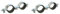 SOMATHERM FOR YOU - Collier double isophonique Ø16 (x10) - Acier nickelé Gris (Lot de 2)