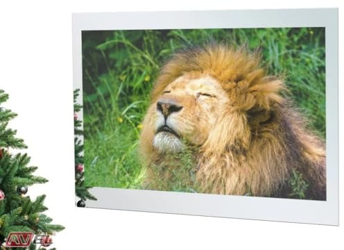 AVEL 75-Inch 4K LED Bathroom TV IP65 Waterproof Smart Mirror TV - Android OS, 500 cd/m2, WI-FI, HDMI, YouTube/Netflix Compatibility (2023 Model, AVS750SM)…