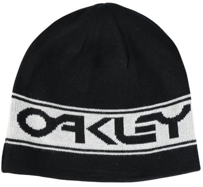 Oakley Herren Thermonuclear Protection Reversible Beanie-Mütze, Verdunkelung/Weiß, Einheitsgröße