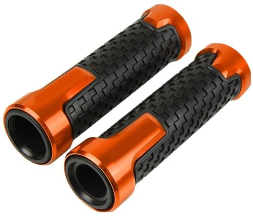 Zubehör Motorrad 22mm Griff Bar Roller Griff Griffe Lenker Grip Für H&onda CB600F Hornet 600 CB600 F CB 600F 600 F CB599 1998-2006 (Color : Orange)