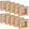 Quadratische Stil Box mit Fenster, Geschenkbox 13x13x4cm x10