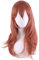 HBYLEE Anime Coser Pruik Chainsaw Man Angel Devil Cosplay Wig Orange Brown Long Wig Heat Resistant Fibre Hair + Wig Cap Halloween Party Role Play Girls [Colour: Onecolour]